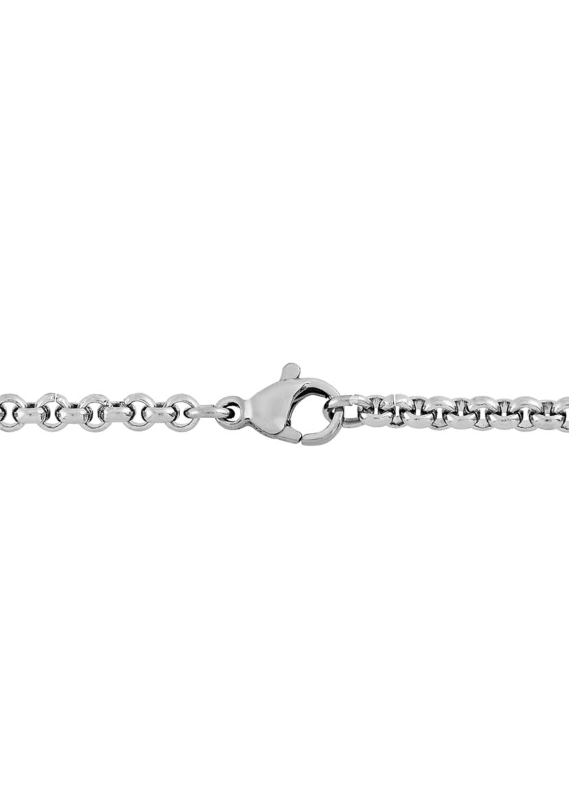  1 ct. t.w. Diamond Accent Pendant in Stainless Steel