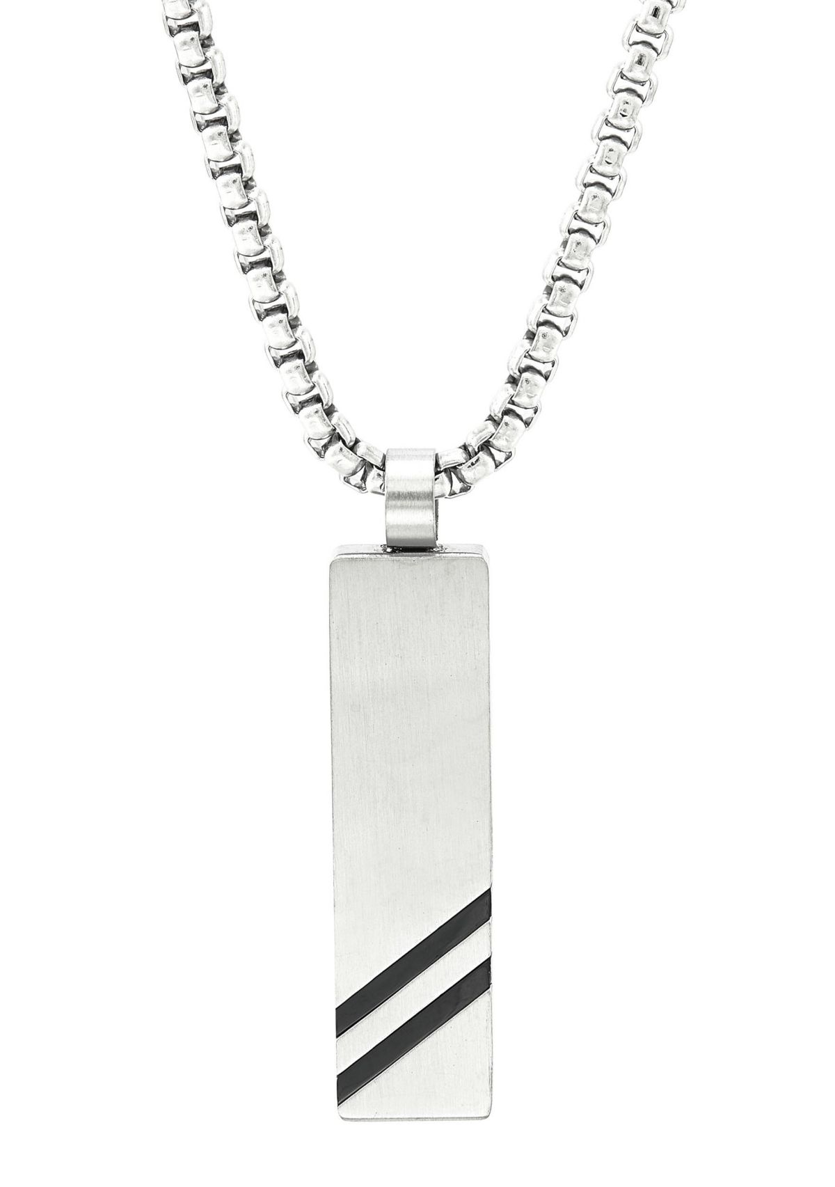 Bar Drop Necklace in Stainless Steel