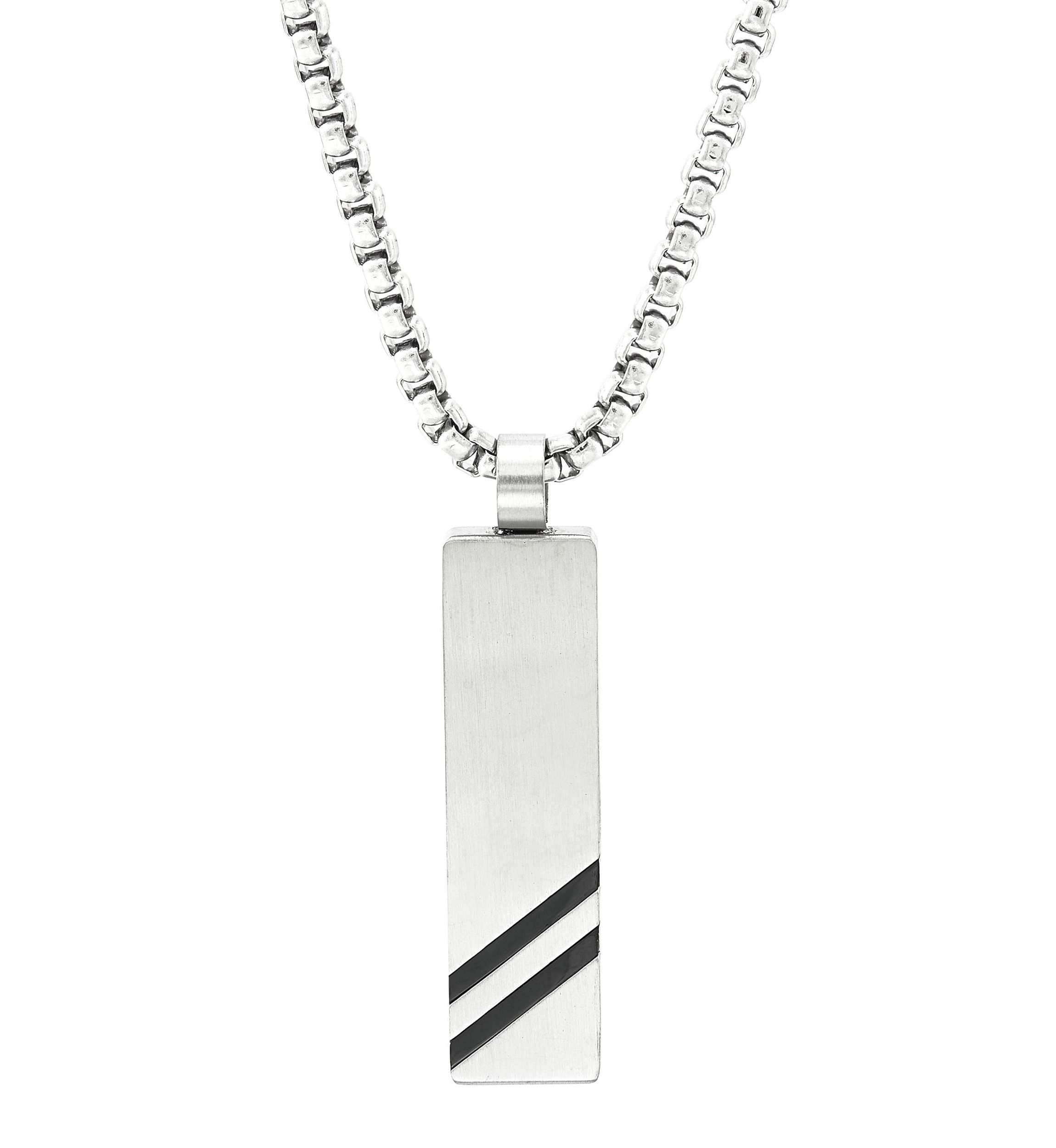 Bar Drop Necklace in Stainless Steel
