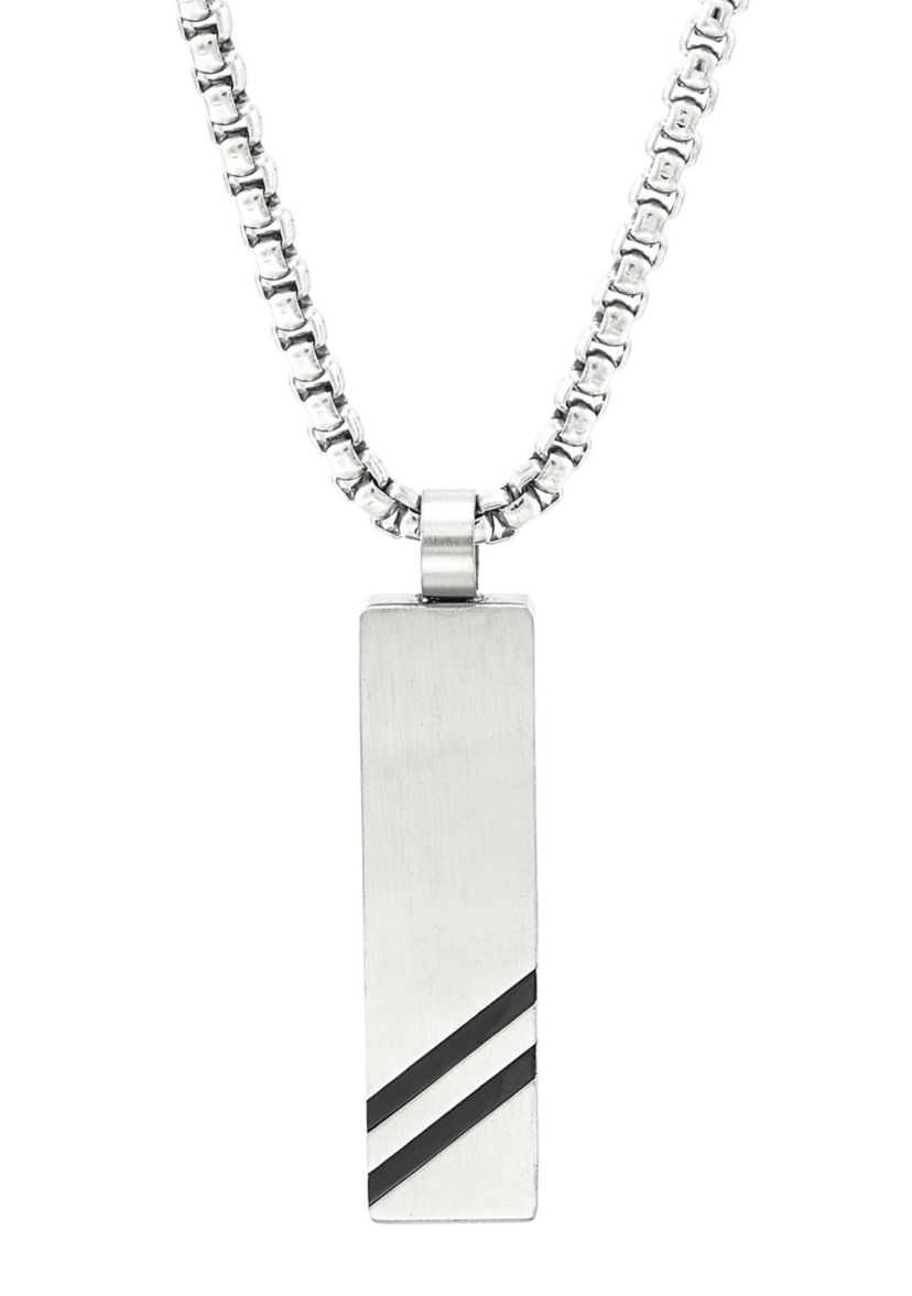 Bar Drop Necklace in Stainless Steel