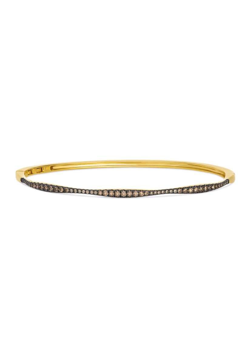 Chocolatier® Bangle featuring 1/2 ct. t.w. Chocolate Diamonds® set in 14K Honey Gold™