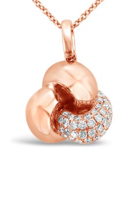 1/3 ct. t.w. Vanilla Diamonds® Necklace in 14K Strawberry Gold®