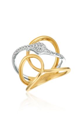 Vanilla Diamonds® Ring in 14K Two-Toned Gold