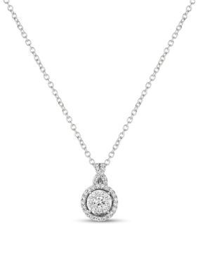 1/4 ct. t.w. Vanilla Diamonds® Bridal® Pendant Necklace in Platinum