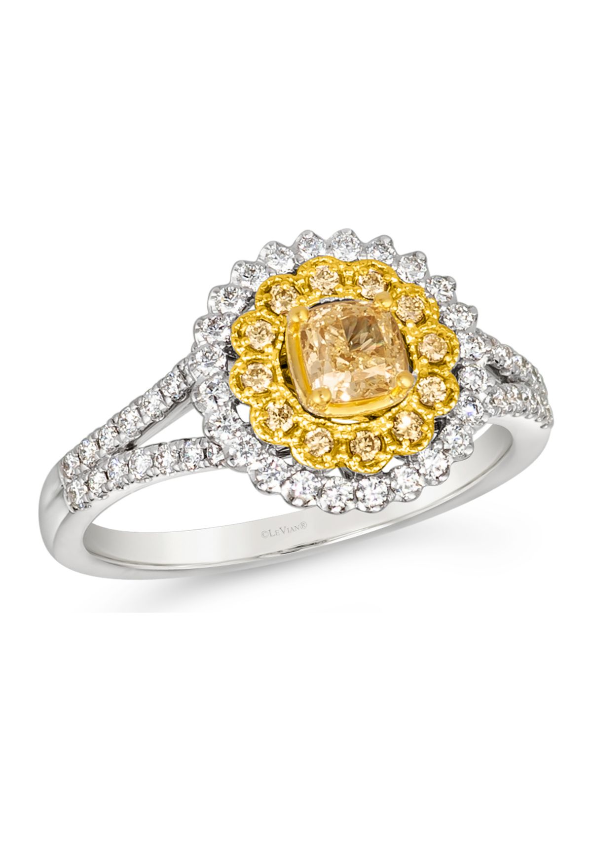 3/4 ct. t.w. Diamond Ring in 14K Two Tone Gold 