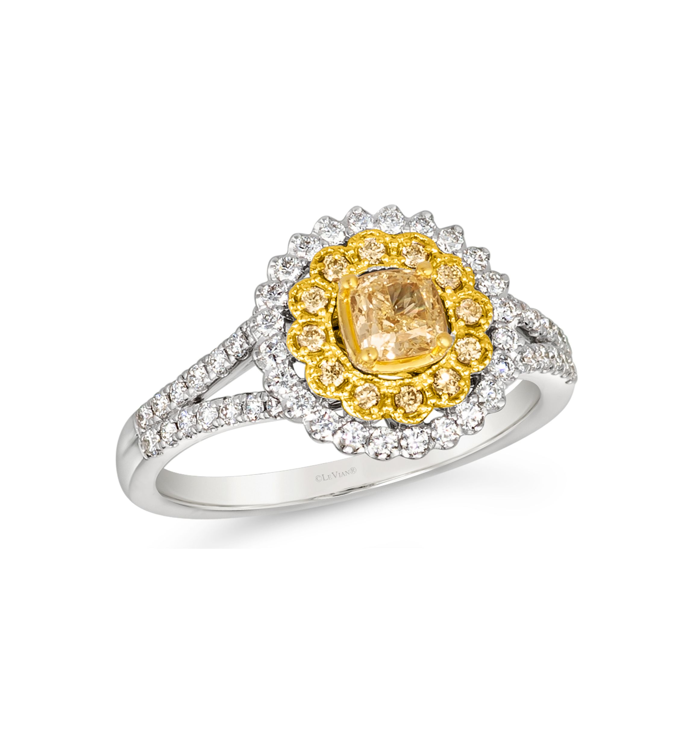 3/4 ct. t.w. Diamond Ring in 14K Two Tone Gold 