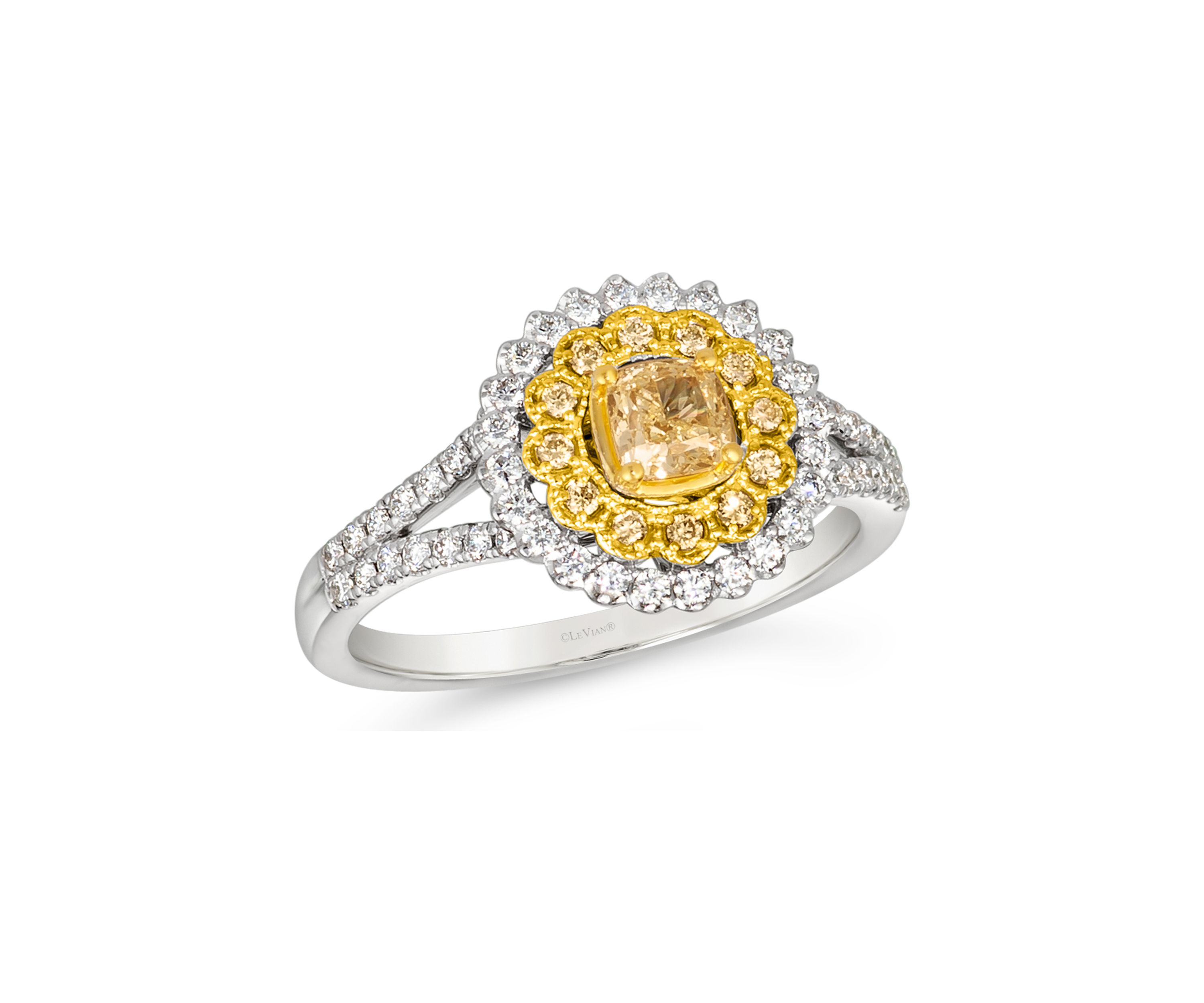 3/4 ct. t.w. Diamond Ring in 14K Two Tone Gold 
