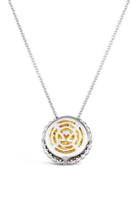 3/8 ct. t.w. Sunny Yellow Diamonds®, 1/5 ct. t.w. Vanilla Diamonds® Pendant Necklace in 14K Two Tone Gold