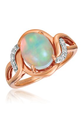 Le Vian Ring featuring 1.2 ct. t.w. Neopolitan Opal®, 1/20 ct. t.w. Vanilla Diamonds set in 14K Two Tone Gold, 7
