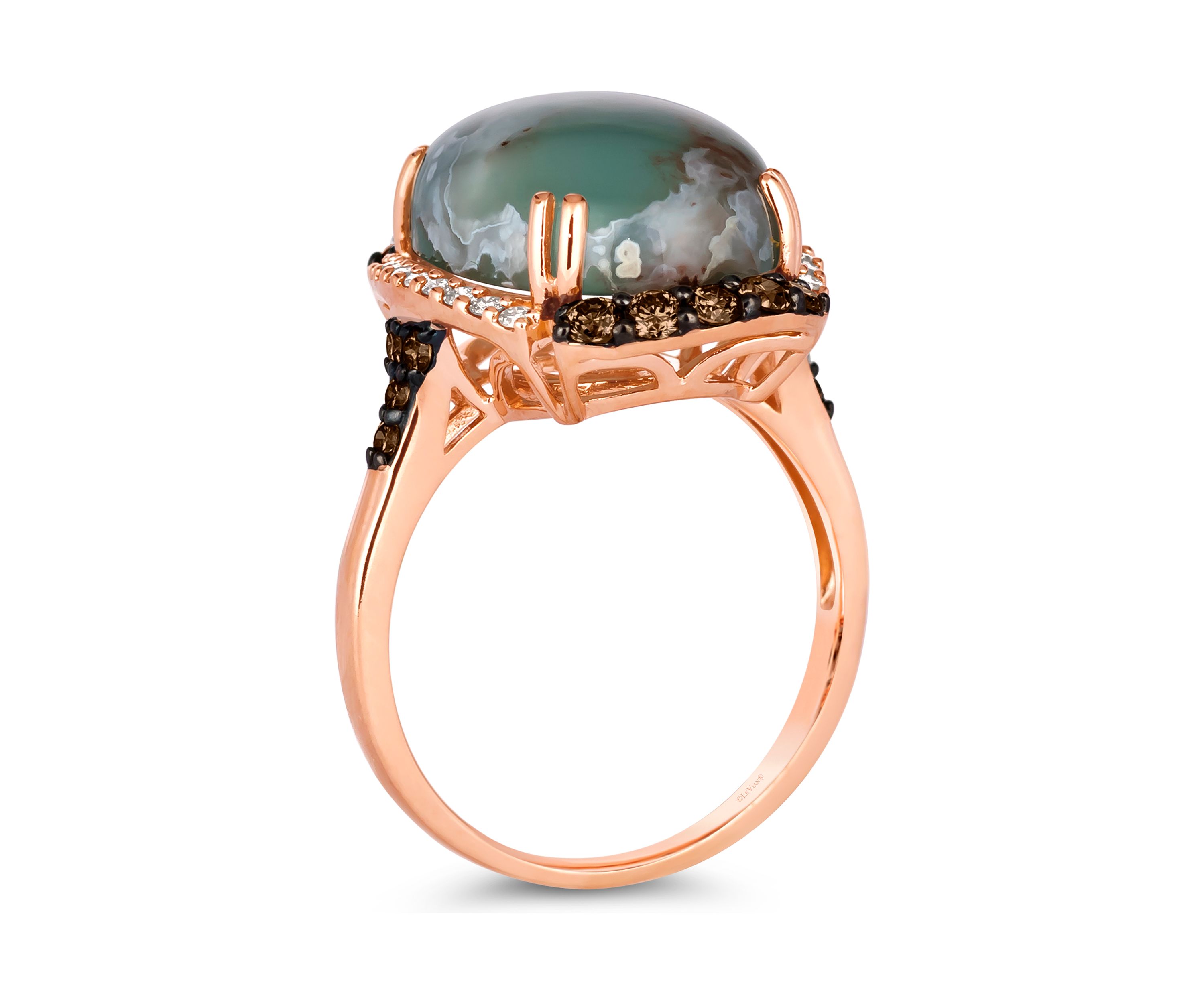 1/2 ct. t.w. Diamond Aquaprase Ring in 14K Rose Gold