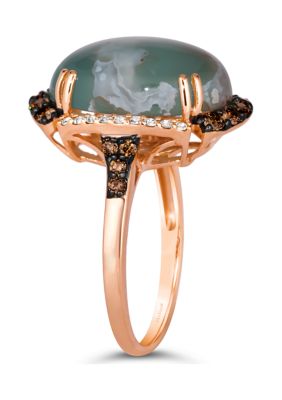 1/2 ct. t.w. Diamond Aquaprase Ring in 14K Rose Gold