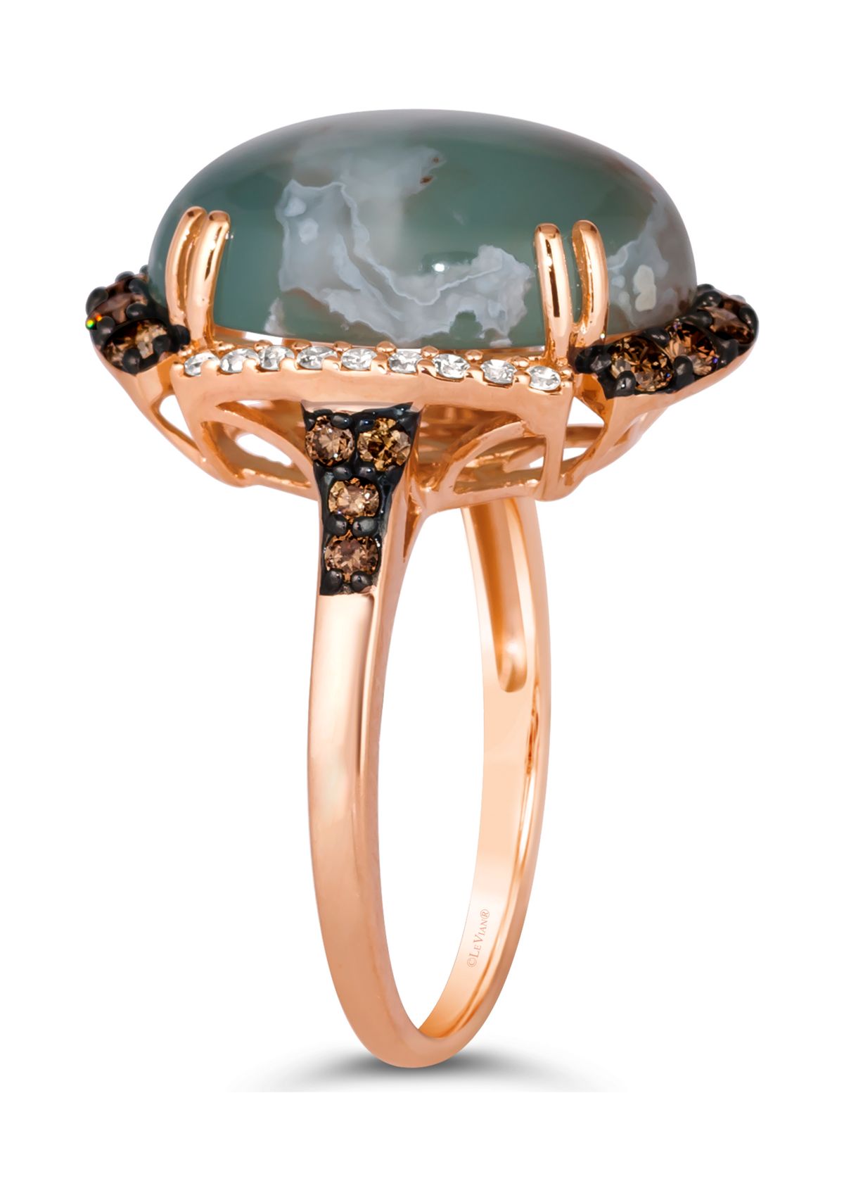 1/2 ct. t.w. Diamond Aquaprase Ring in 14K Rose Gold