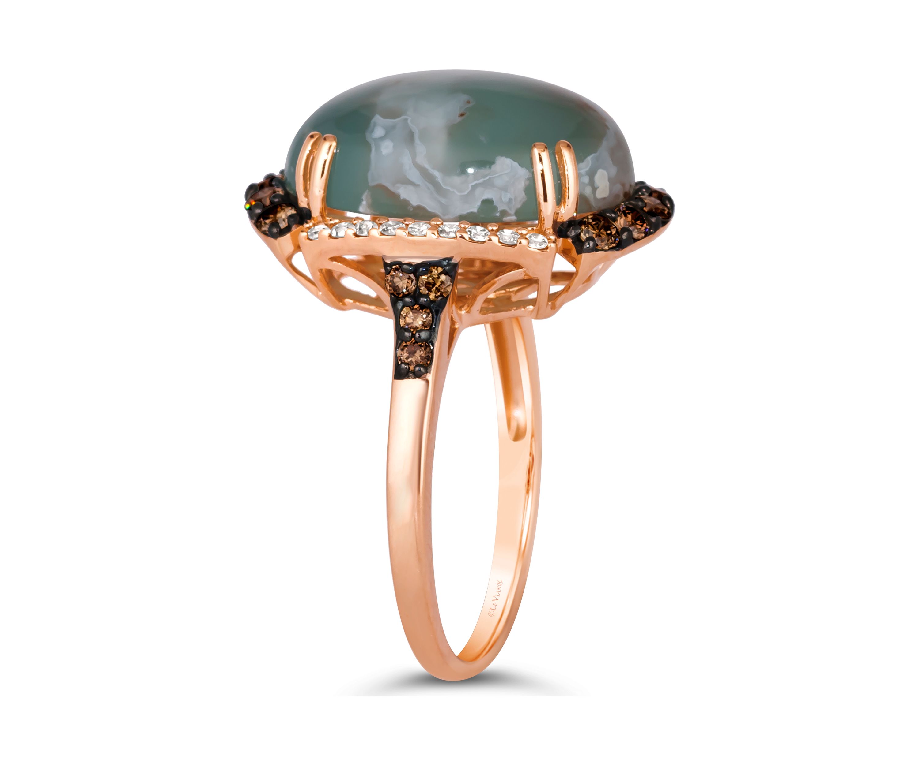 1/2 ct. t.w. Diamond Aquaprase Ring in 14K Rose Gold