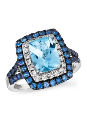 Le Vian® 1.5 ct. t.w. Sea Blue Aquamarine®, 5/8 ct. t.w. Blueberry