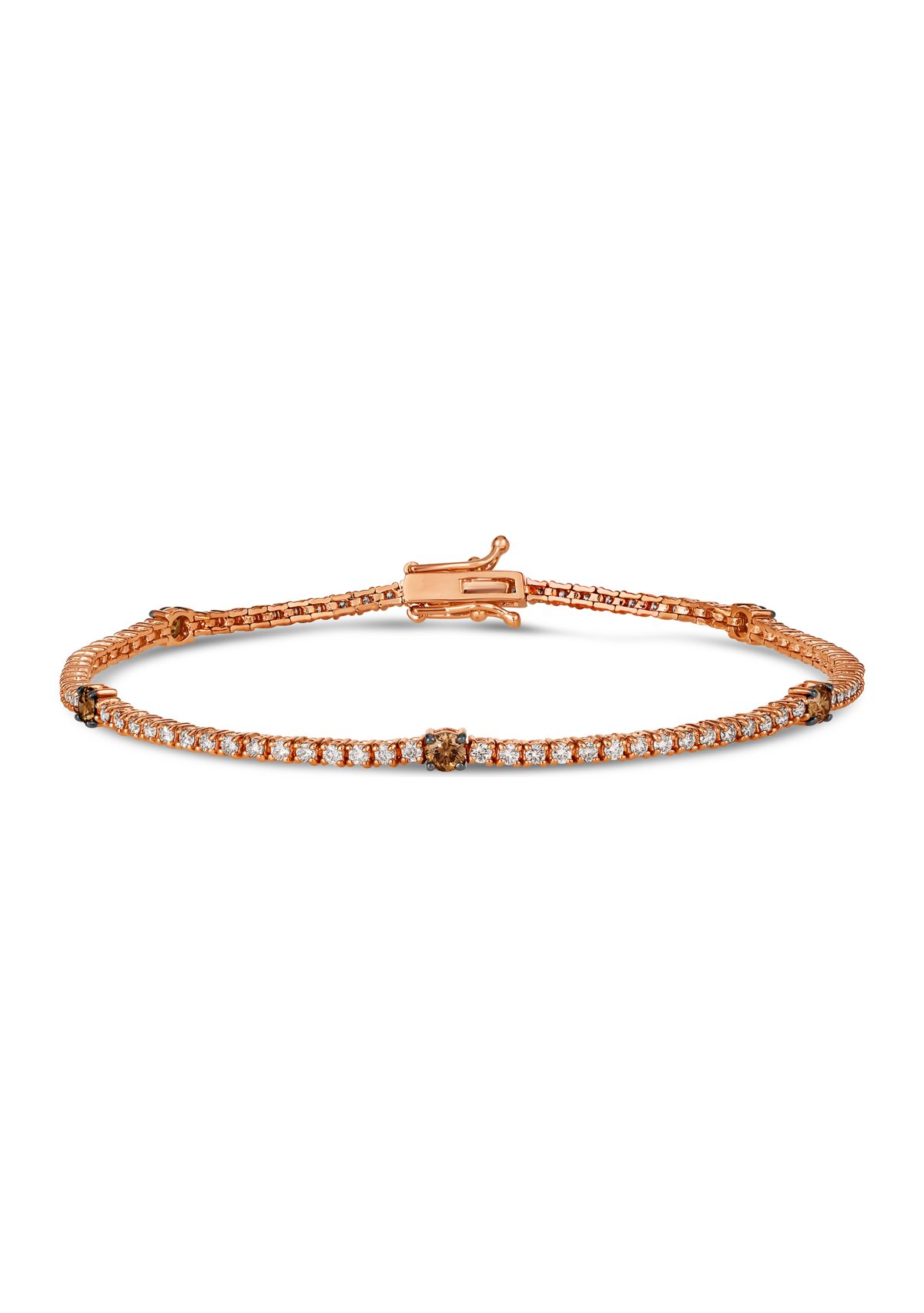  Bracelet featuring 1/2 ct. t.w. Chocolate Diamonds®, 7/8 ct. t.w. Nude Diamonds™  in 14K Strawberry Gold®
