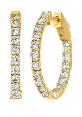 Le Vian® Nude Palette® 1 ct. t.w. Nude Diamonds® Hoop Earrings in 14k