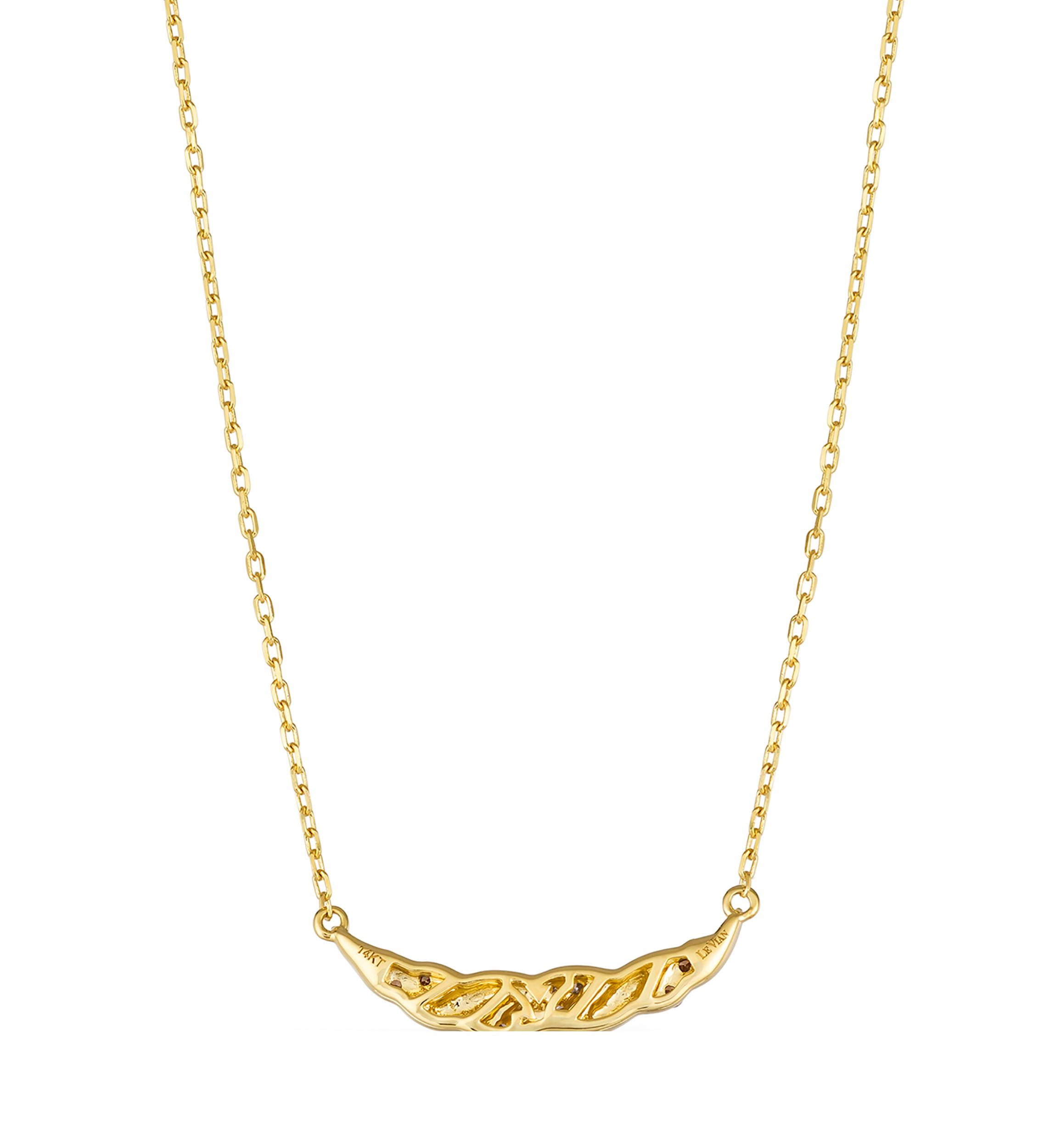  Necklace featuring 1/15 ct. t.w. Chocolate Diamonds®, 1/10 ct. t.w. Nude Diamonds™ in 14K Honey Gold™