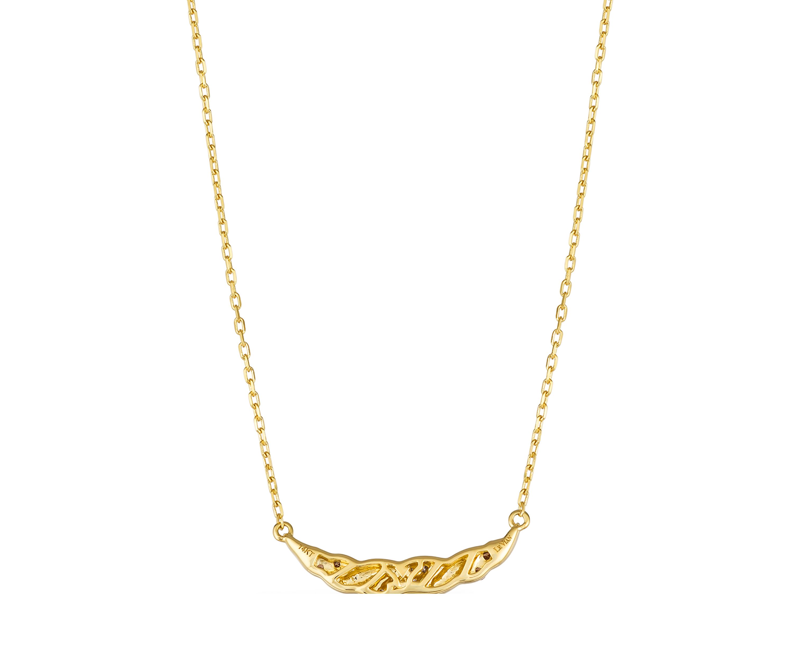  Necklace featuring 1/15 ct. t.w. Chocolate Diamonds®, 1/10 ct. t.w. Nude Diamonds™ in 14K Honey Gold™