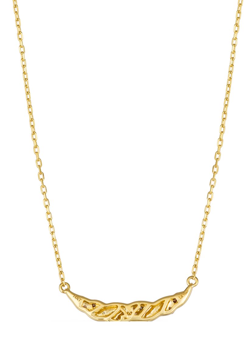  Necklace featuring 1/15 ct. t.w. Chocolate Diamonds®, 1/10 ct. t.w. Nude Diamonds™ in 14K Honey Gold™