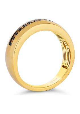 1/4 ct. t.w. Chocolate Diamonds® Chocolatier® Ring in 14K Honey Gold™