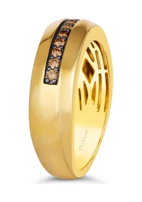 1/4 ct. t.w. Chocolate Diamonds® Chocolatier® Ring in 14K Honey Gold™