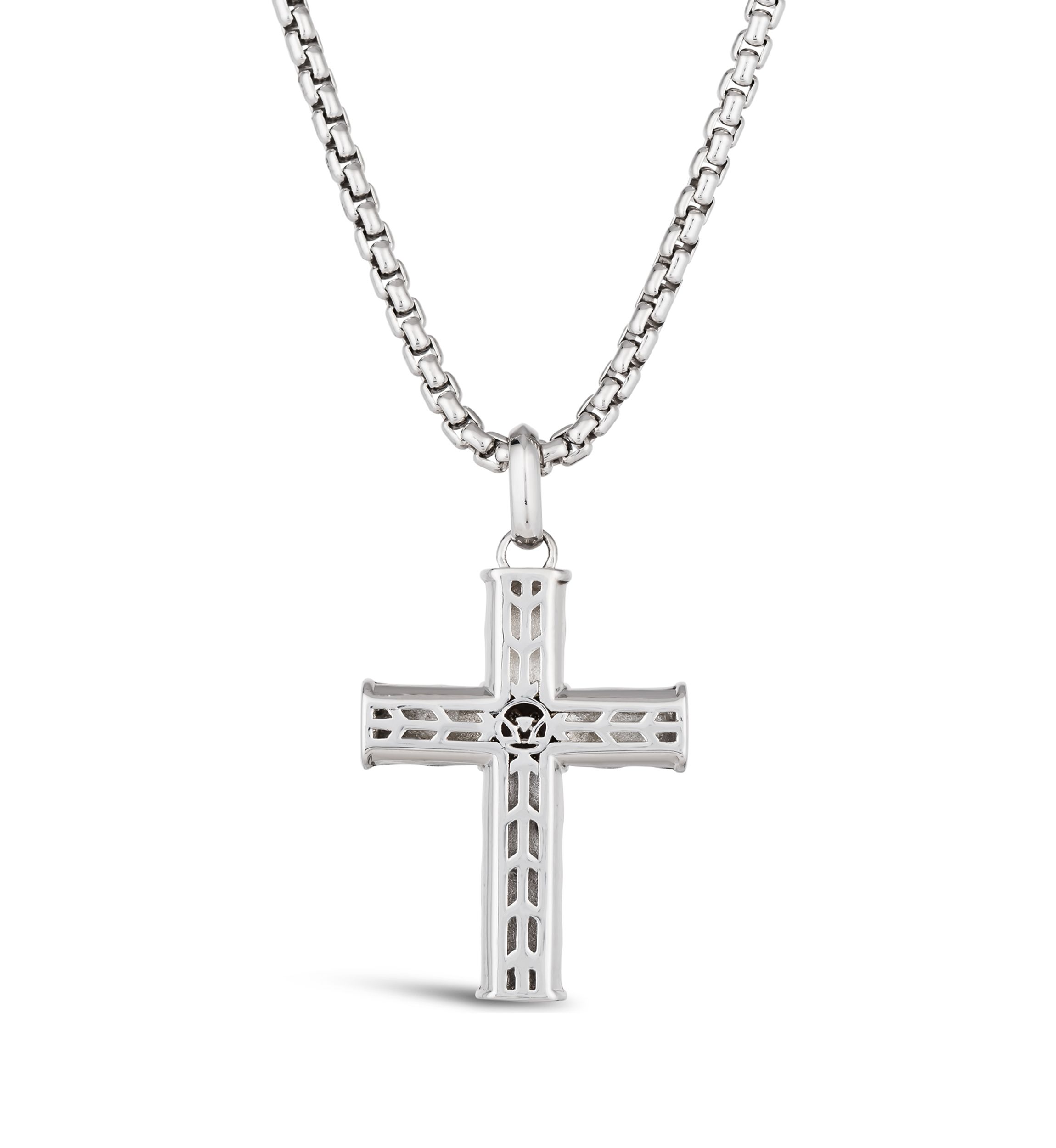  Chocolatier® Mens Pendant featuring 1/8 ct. t.w. Chocolate Diamonds®  in Sterling Silver and Strawberry Gold®