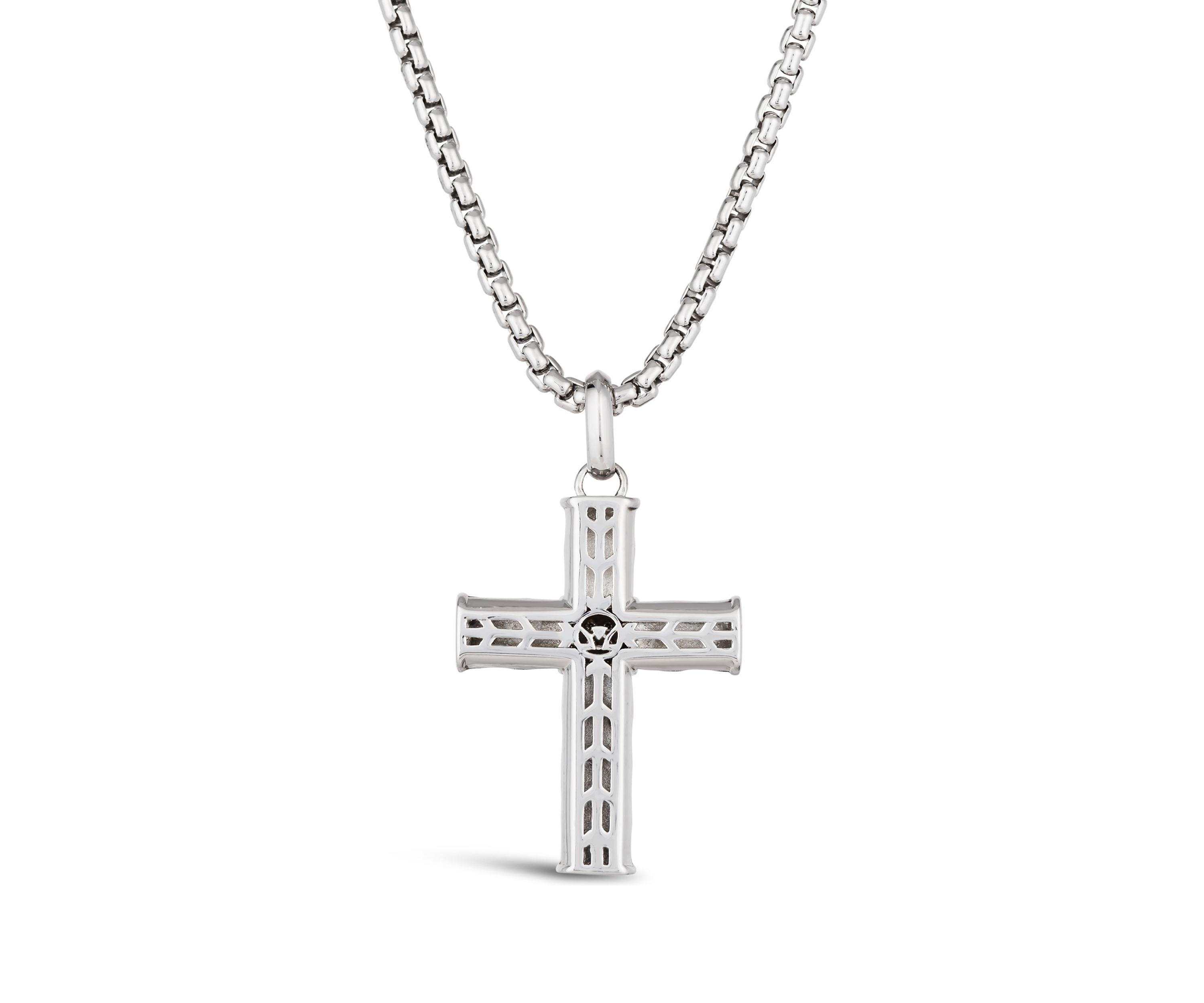  Chocolatier® Mens Pendant featuring 1/8 ct. t.w. Chocolate Diamonds®  in Sterling Silver and Strawberry Gold®