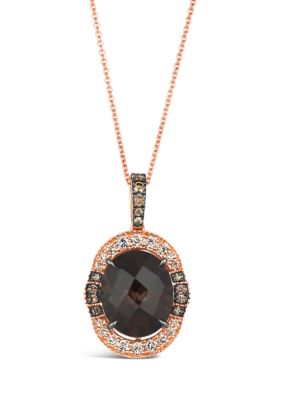 Le Vian® 4.75 ct. t.w. Chocolate Quartz®, 1/6 ct. t.w. Chocolate