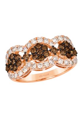 Le Vian 5/8 Ct. T.w. Chocolate Diamonds, 3/4 Ct. T.w. Nude Diamondsâ¢ Ring In 14K Strawberry Gold