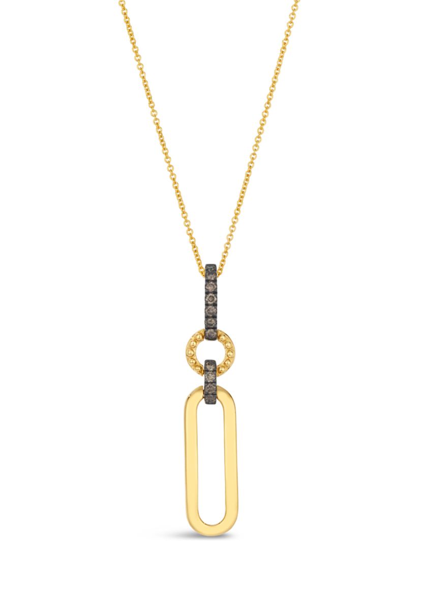 Chocolatier® Pendant featuring 1/5 ct. t.w. Chocolate Diamonds® set in 14K Honey Gold™