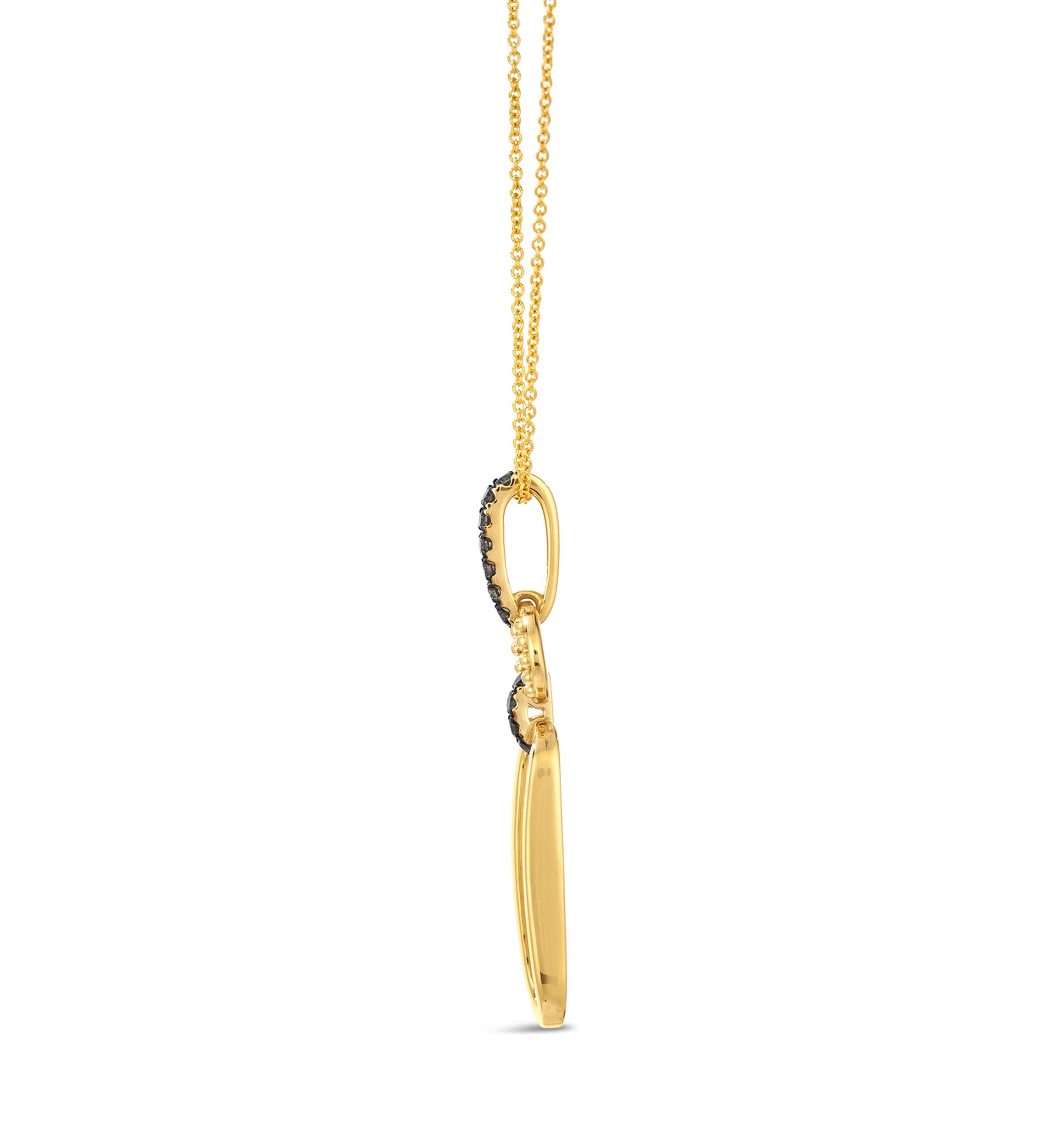 Chocolatier® Pendant featuring 1/5 ct. t.w. Chocolate Diamonds® set in 14K Honey Gold™