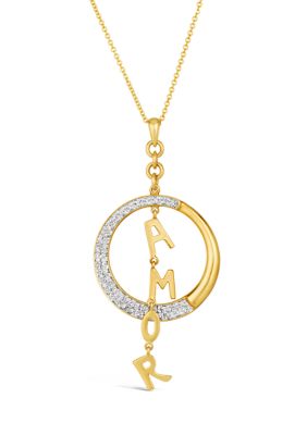 1/4 ct. t.w. Vanilla Diamonds® Pendant Necklace in 14K Honey Gold™