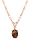  1 ct. t.w. Chocolate Quartz Pendant Necklace in Sterling Silver 