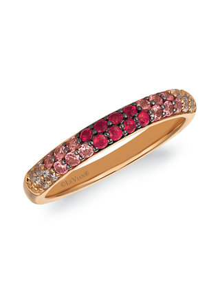 Ombré 1/2 ct. t.w. Pink Sapphire Ring in 14K Strawberry Gold®