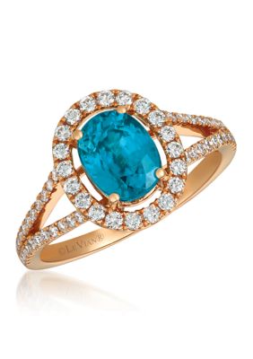 Le Vian Ring featuring 2.25 ct. t.w. Blueberry Zirconâ¢, 3/8 ct. t.w. Vanilla Diamonds set in 14K Strawberry Gold