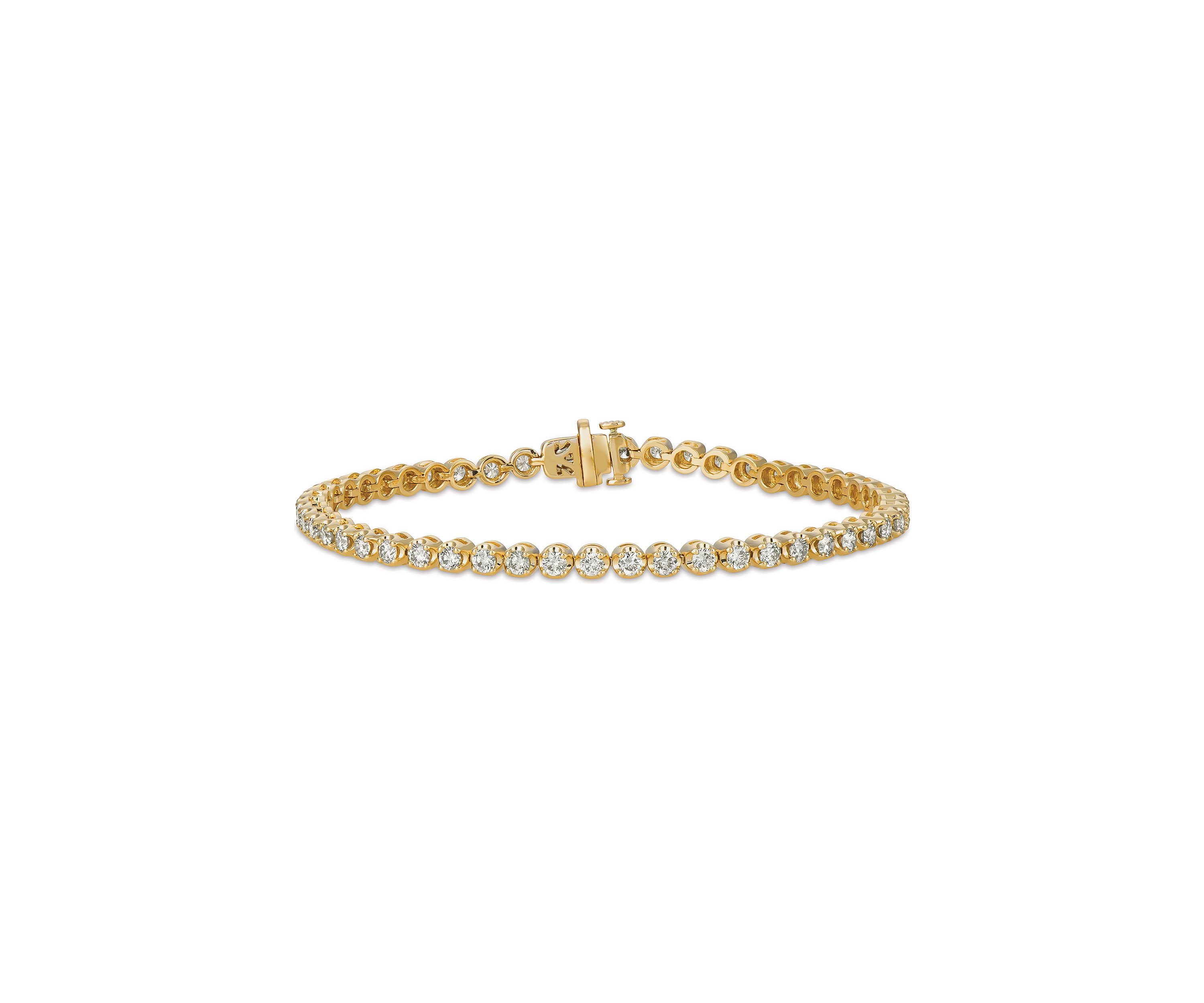 2.82 ct. t.w. Diamonds in 14K Honey Gold Bracelet