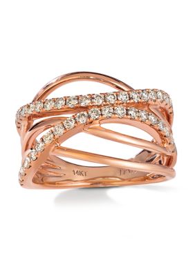 3/4 ct. t.w. Nude Diamonds™ Ring in 14K Strawberry Gold®