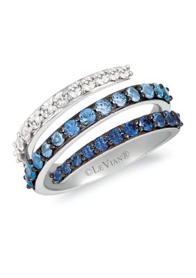 Le Vian® Ombré Ring featuring 1 ct. t.w. Denim Ombré® and 3/8 ct. t.w ...
