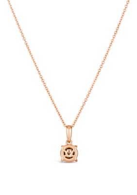 1/10 ct. t.w. Chocolate Diamond Pendant Necklace in 14K Strawberry Gold®