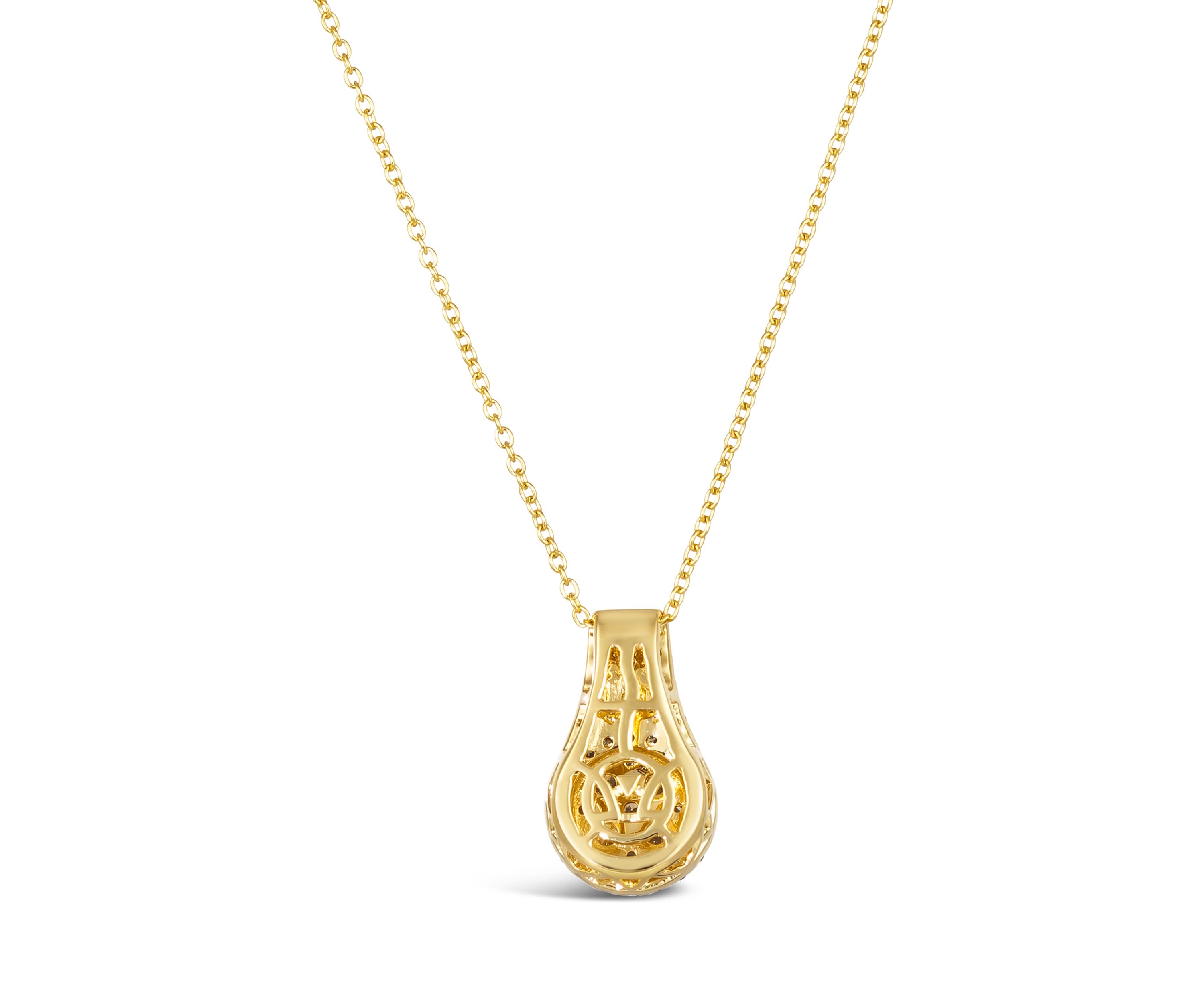  Pendant featuring 3/8 ct. t.w. Nude Diamonds™, 1/5 ct. t.w. Chocolate Diamonds® set in 14K Honey Gold™