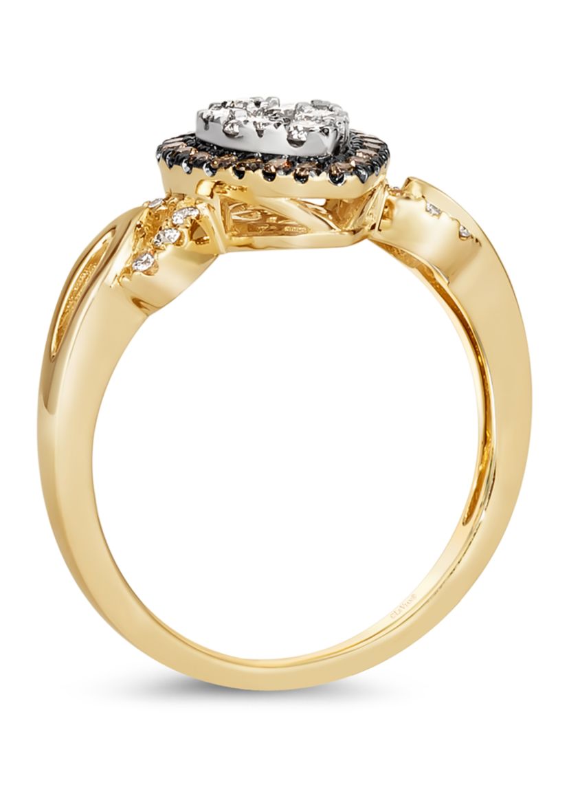  1/2 ct. t.w. Diamond Ring in 14K Two Tone Gold 
