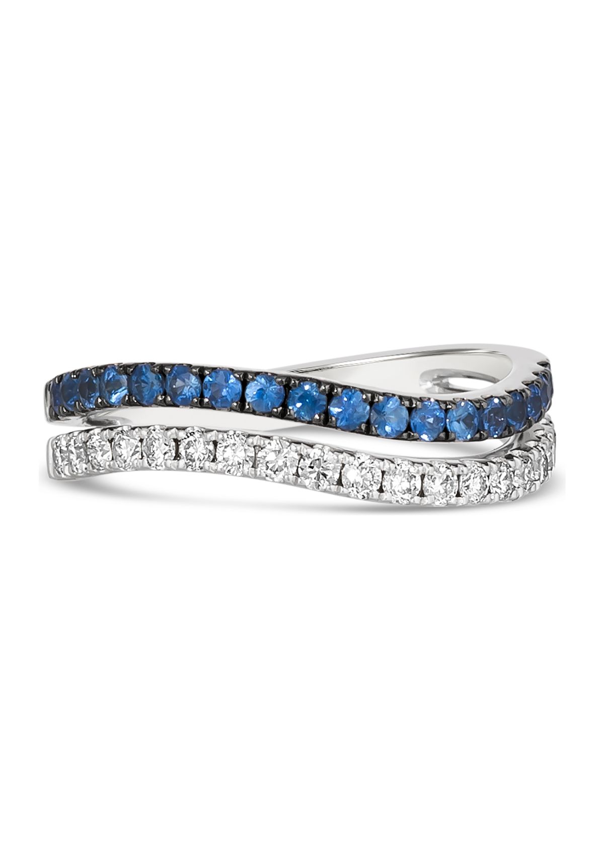 Ring featuring 1/3 ct. t.w. Blueberry Sapphire™, 1/3 ct. t.w. Nude Diamonds™ in 14K Vanilla Gold®