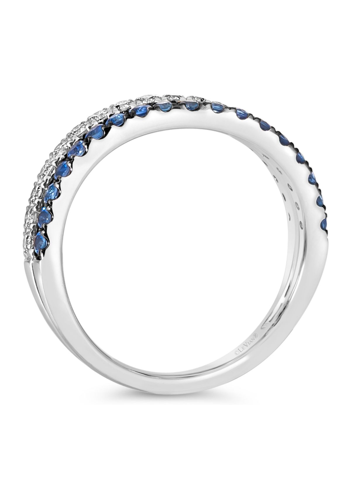 Ring featuring 1/3 ct. t.w. Blueberry Sapphire™, 1/3 ct. t.w. Nude Diamonds™ in 14K Vanilla Gold®