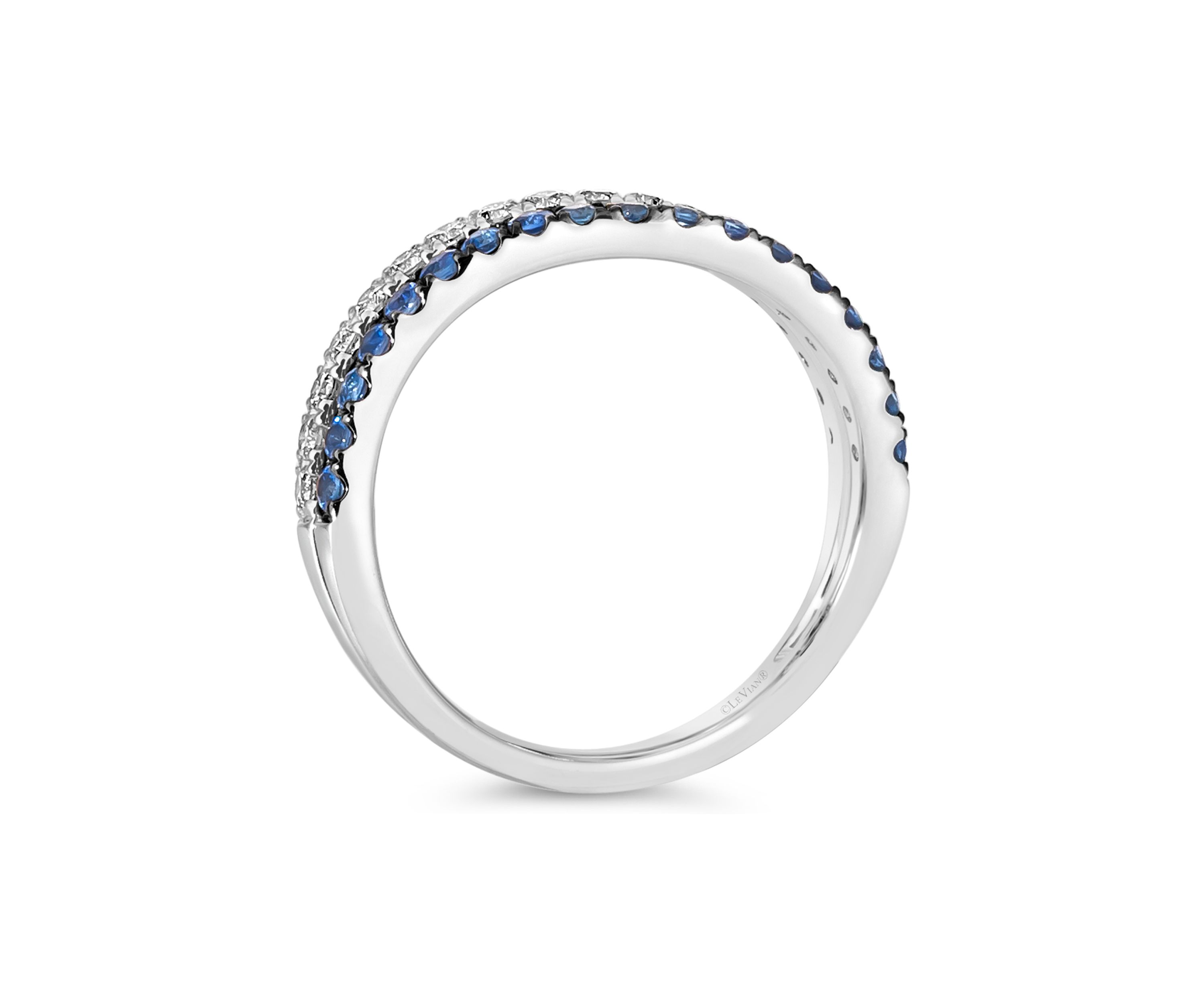 Ring featuring 1/3 ct. t.w. Blueberry Sapphire™, 1/3 ct. t.w. Nude Diamonds™ in 14K Vanilla Gold®