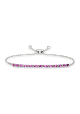 3.5 ct. t.w. Passion Ruby™, 1/5 ct. t.w. Nude Diamonds™ Bracelet in 14K Vanilla Gold®