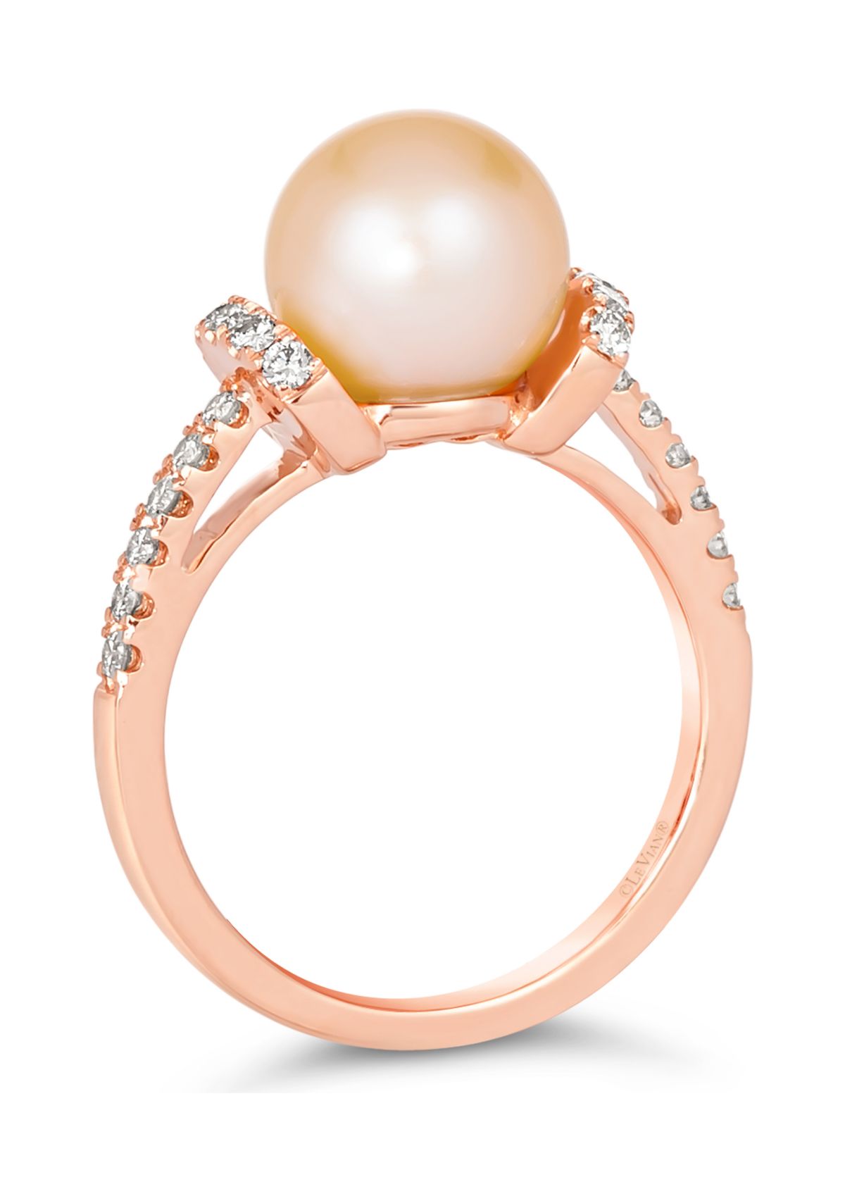 Strawberry Pearls®, 1/3 ct. t.w. Nude Diamonds™ Ring in 14K Strawberry Gold®