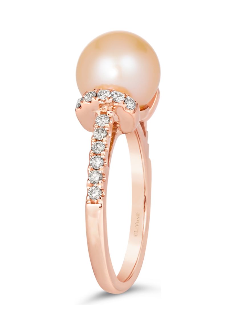 Strawberry Pearls®, 1/3 ct. t.w. Nude Diamonds™ Ring in 14K Strawberry Gold®