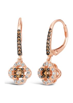 Le Vian 5/8 Ct. T.w. Diamond Drop Earrings In 14K Rose Gold