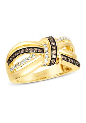 Le Vian 3/8 Ct. T.w. Diamond Faux Stack Ring In 14K Yellow Gold
