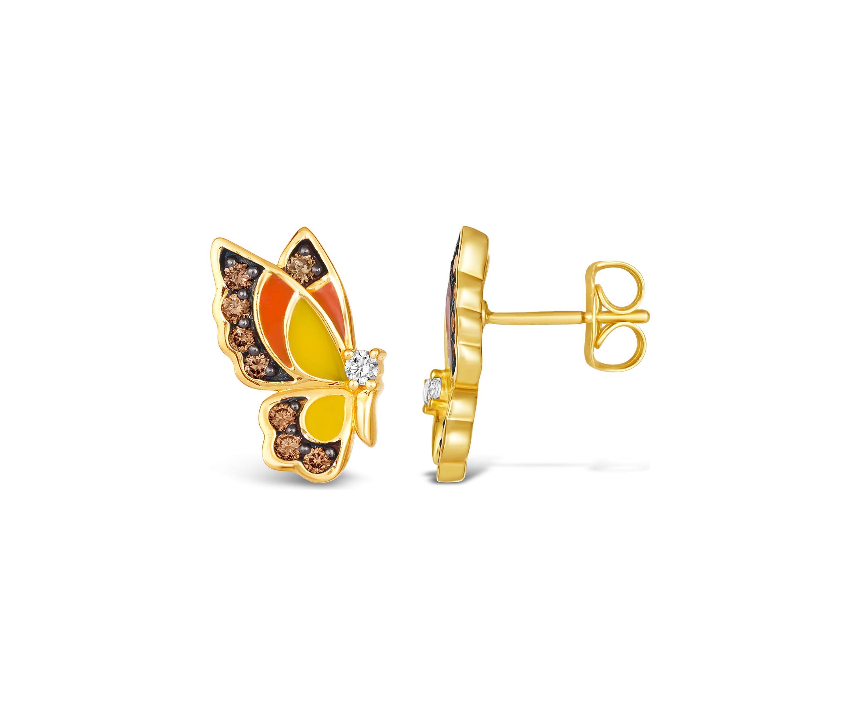 1/3 ct. t.w. Diamond Butterfly Earrings